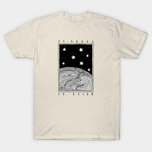 As above so below T-Shirt by OsFrontis